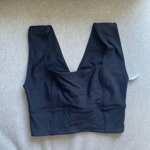Free People Movement Sports Bra Crop Top Small Black